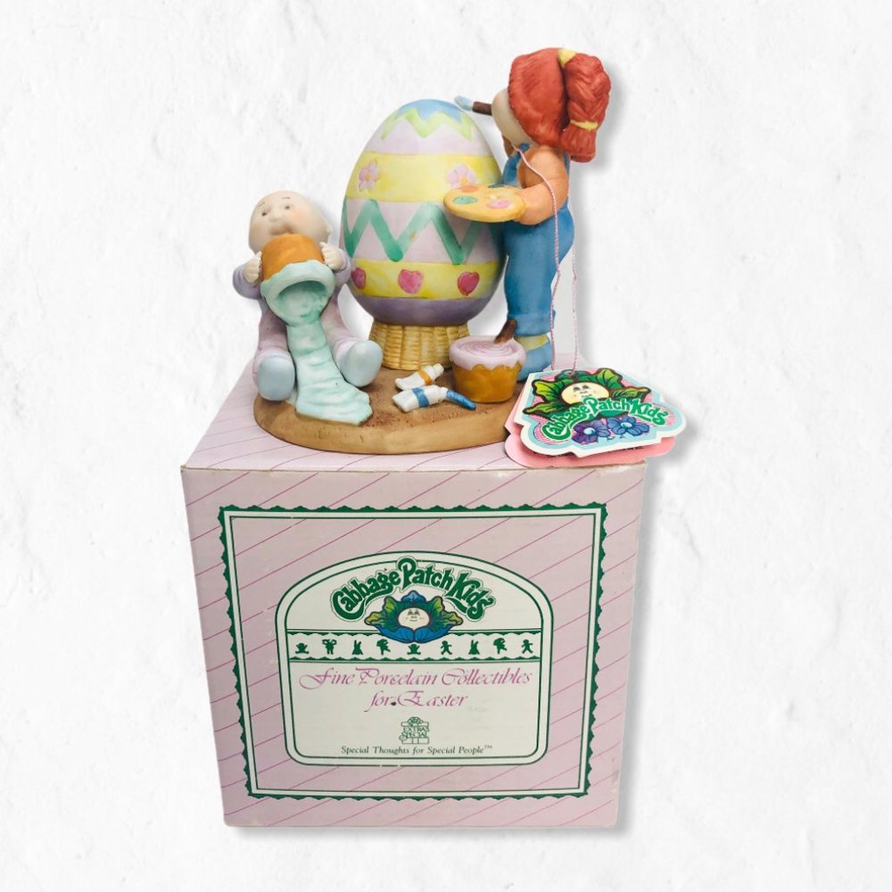 1985 Cabbage Patch Kids Figurine "Easter Artists"